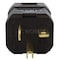 Ac Works Straight Blade Plug, 5-20P, 20 A, 125V AC, 2 Pole, Screw Terminals, Grounded ASQ520P-BK - alternate 4
